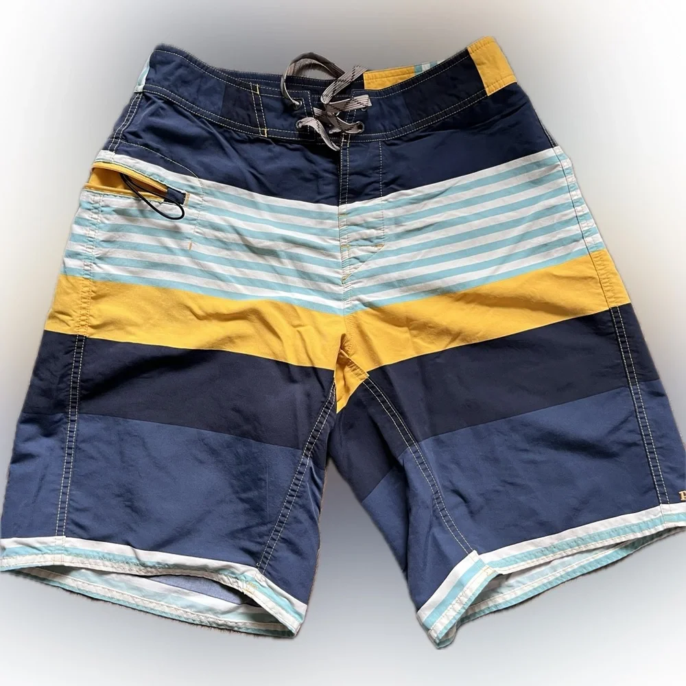 Patagonia wavefarer striped swim‎ trunks board shorts men’s size 30